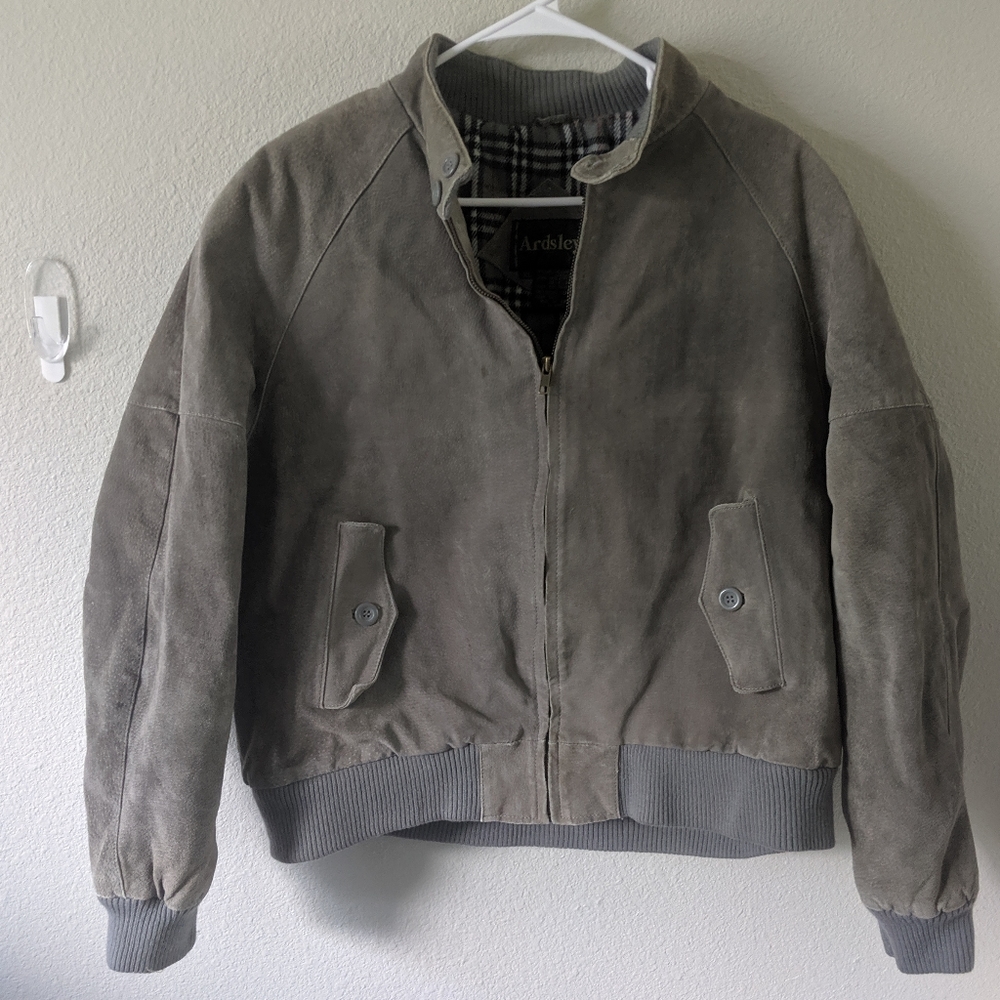 Vintage Ardsley Leather Bomber Jacket
